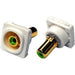 AMDEX FP-RCA-GR Green RCA to RCA Jack.        Gold Plated