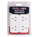 Dynamix A1LA1R horizontal Double Adaptor A1L-Left Hand A1R- Right Hand twin pack version unique space saving horizontal style white colour.