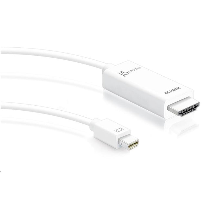 J5create Mini DisplayPort to 4K HDMI cable 1.8M