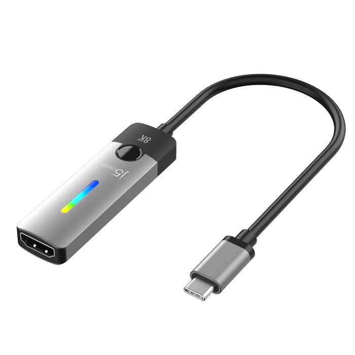 J5create JCA157 USB-C to 8K HDMI2.1 Adapter Supports 8K 60hz or 4K 144 Hz