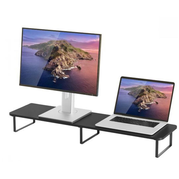 mbeat ACA-MSTD-03BLK activiva Black Dual Monitor Riser Stand