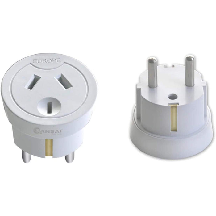 Sansai STV-1010 Outbound Travel Adapter - NZ/AU to Europe Plug