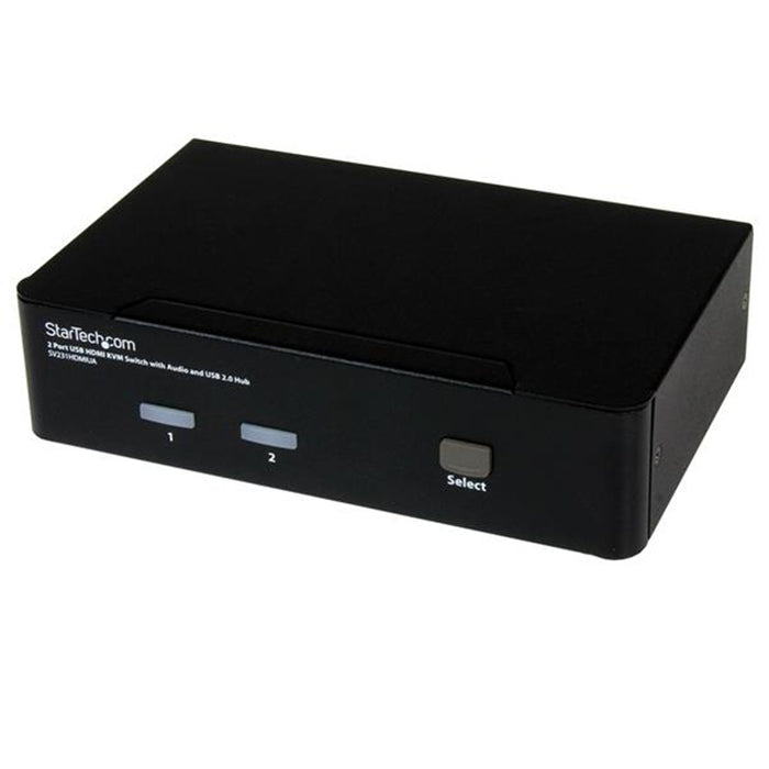 StarTech.com SV231HDMIUA 2 Port USB HDMI KVM Switch w/ Audio