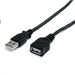 StarTech.com USBEXTAA3BK 3 ft Black USB Extension Cable A to A