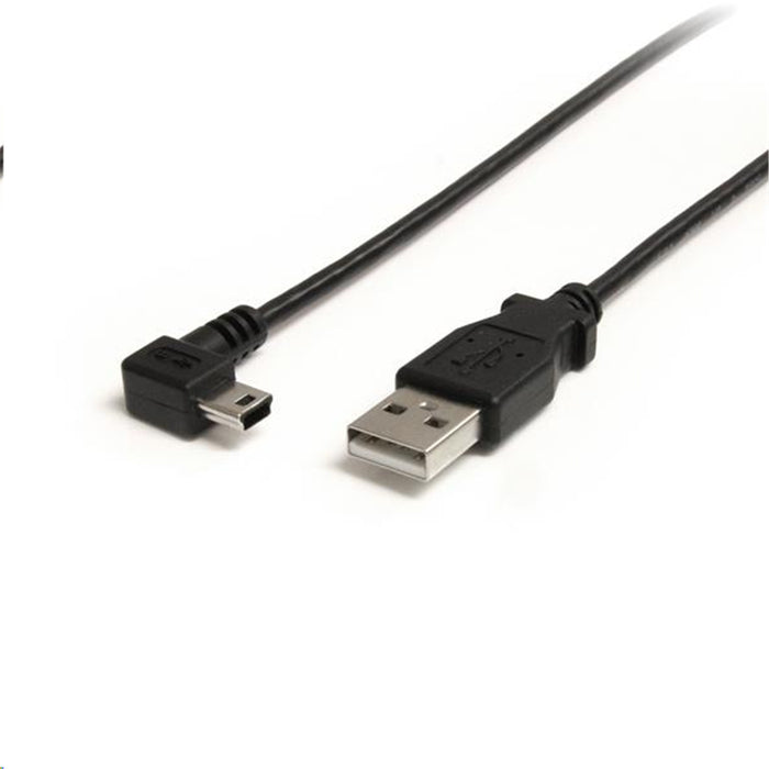 StarTech.com USB2HABM3RA 3 ft USB to Right Angle Mini USB Cable