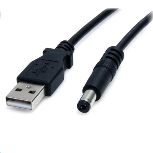 StarTech.com USB2TYPEM2M 2m USB to 5.5mm Type M Barrel Cable Power your 5V DC devices from your computer through a USB port