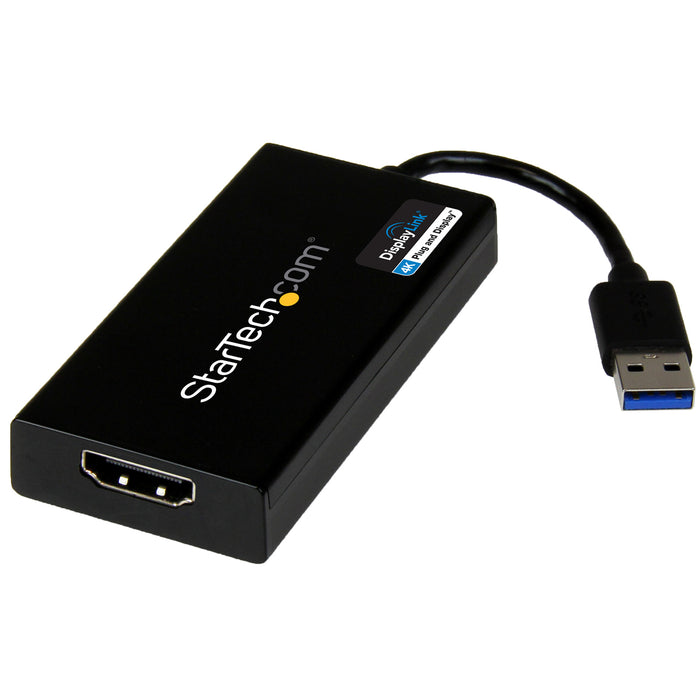 StarTech USB32HD4K USB 3.0 to HDMI Display Adapter 4K Ultra HD DisplayLink Certified Video Converter w/ External Graphics Card - Mac & Windows