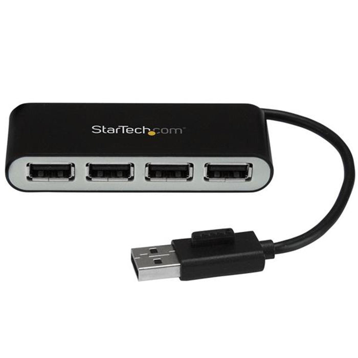 StarTech.com ST4200MINI2 4 Port Portable USB 2.0 Hub with Cable