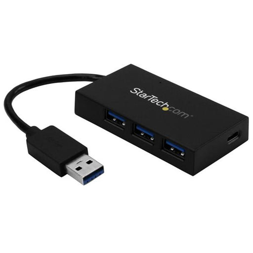 StarTech.com HB30A3A1CFB 4 Port USB 3.0 Hub - USB Type-A Hub with 1x USB-C & 3x USB-A Ports 9SuperSpeed 5Gbps) - USB Bus Powered - USB 3.1 Gen 1 Adapter Hub - Portable/Laptop USB Hub