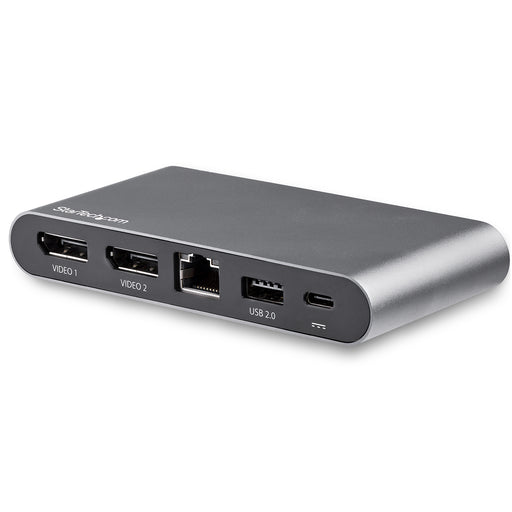 StarTech.com DK30C2DAGPD USB C Dock - 4K Dual Monitor DisplayPort - Mini Laptop Docking Station - 100W Power Delivery Passthrough - GbE 2-Port USB-A Hub - USB Type-C Multiport Adapter - 3.3' Cable