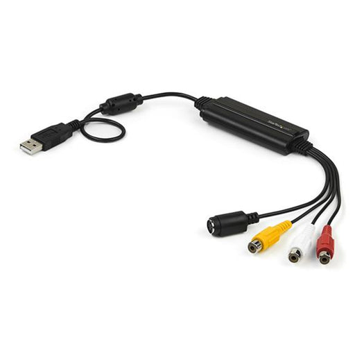 StarTech.com SVID2USB232 USB Video Capture Adapter Cable - S-Video/Composite to USB 2.0 SD Video Capture Device Cable - TWAIN Support - Analog to Digital Converter for Media Storage - Windows Only