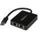 StarTech.com USB32000SPT USB 3 Dual Port Gigabit Ethernet Adapter