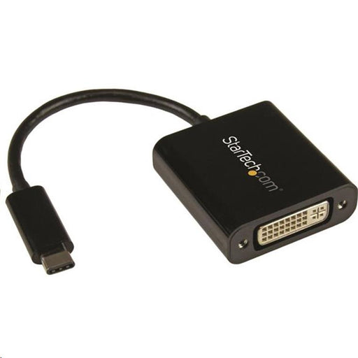 StarTech.com CDP2DVI USB-C to DVI Adapter - Black - 1920x1200 - USB Type C Video Converter for Your DVI-D Display / Monitor / Projector (CDP2DVI)