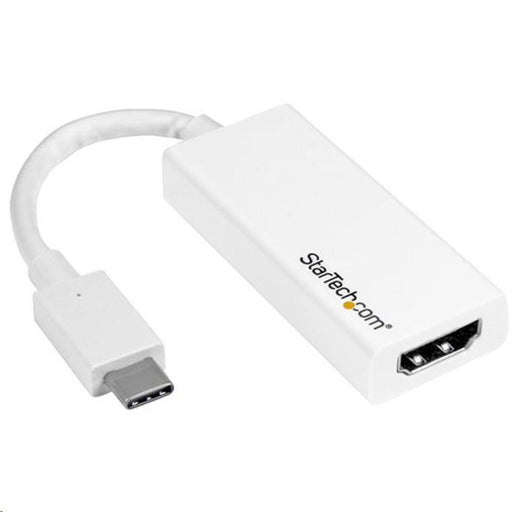 StarTech.com CDP2HDW USB-C to HDMI Adapter - 4K 30Hz - USB 3.1 Type-C to HDMI Adapter - USB-C to HDMI Dongle - Monitor Adapter - White