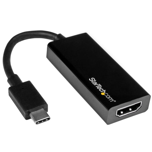 StarTech.com CDP2HD USB-C to HDMI Video Adapter Converter - 4K 30Hz - Thunderbolt 3 Compatible - USB 3.1 Type-C to HDMI Monitor Travel Dongle Black