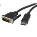 StarTech.com DP2DVIMM10 3m (10ft) DisplayPort to DVI Cable - DisplayPort to DVI Adapter Cable 1080p Video - DisplayPort to DVI-D Cable Single Link - DP to DVI Monitor Cable - DP 1.2 to DVI Converter