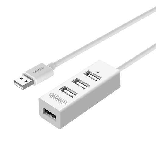 Unitek Y-2146 USB2.0 4 Port Hub. Plug and play. Backward compatilbe with USB1.1. Colour White