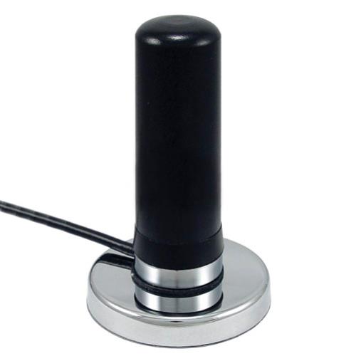 L-com 698-960/1710-2700 MHz 3 dBi Black Omni DAS Antenna with Magnetic Base - SMA Male Connector