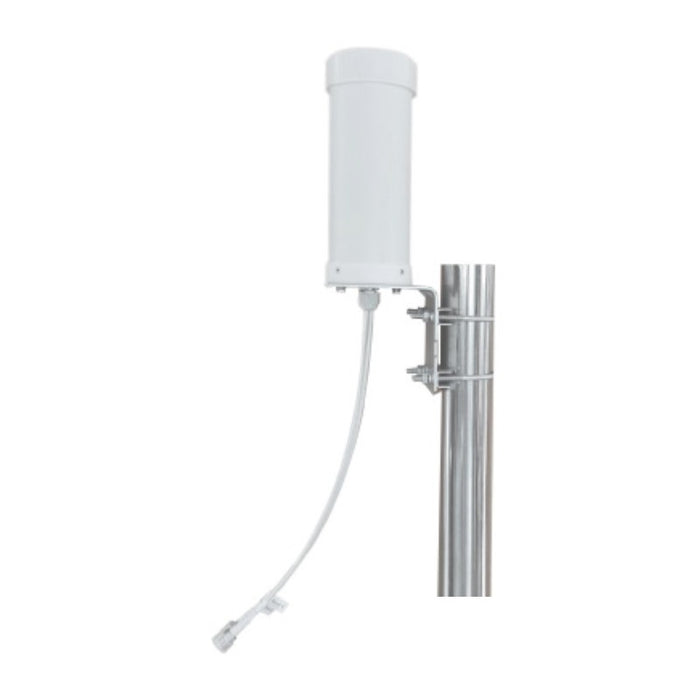 MIMO Omnidirectional Antenna 617-960/1710-2700/3300-4000/4900-6000 MHz, 3-5dBi, 2 x N-Female, with Right Angle Bracket, Pigtail-35cm Cable