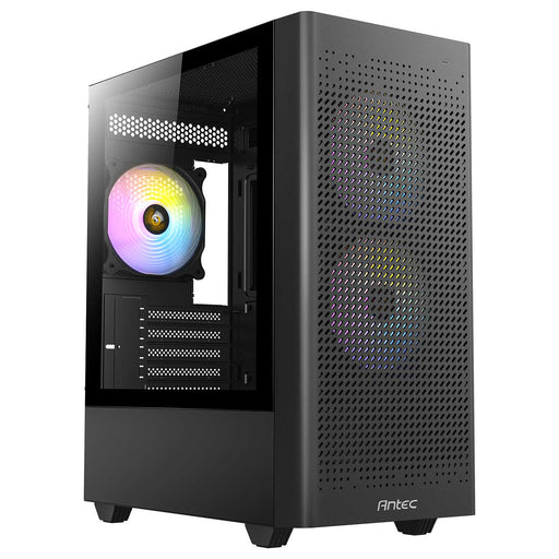 Antec NX500M MidTower Gaming Case Tempered Glass 3x ARGB Fan Pre-installed CPU Cooler Support Upto 155mm GPU Support Upto 320mm 5x PCI Slot 360mm Radiator Supported Front I/O: 1x Type C 3x USB HD Audio