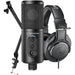 Audio-Technica ATCREATORPK Creator Pack - ATR2500X-USB + ATH-M20X + Boom Arm include a USB Microphone  stand and M20X headphones.