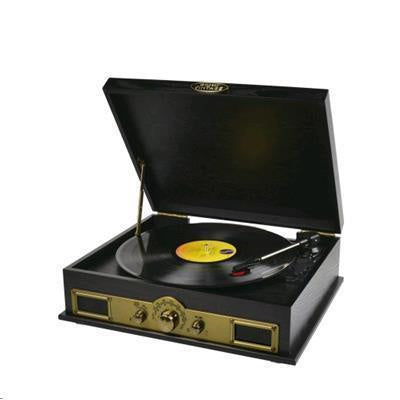 mbeat MB-USBTR98 Vintage Wood USB Turntable with Radio Tuner and Bluetooth Receiver