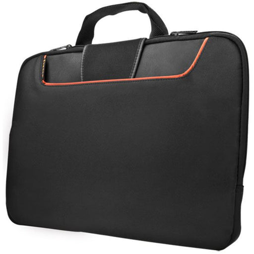 Everki EKF808S13B Commute Laptop Sleeve 13.3" Advanced memory foam for protection -  Soft anti-scratch inner lining - Front stash pocket - Stow-away carrying handles - Limited Lifetime Warranty