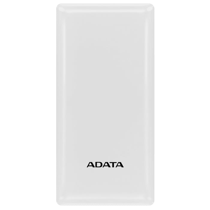 ADATA C20 20000mAh USB-C + 2X USB-A Power Powerbank - With Multi-Circuit Protection -   White