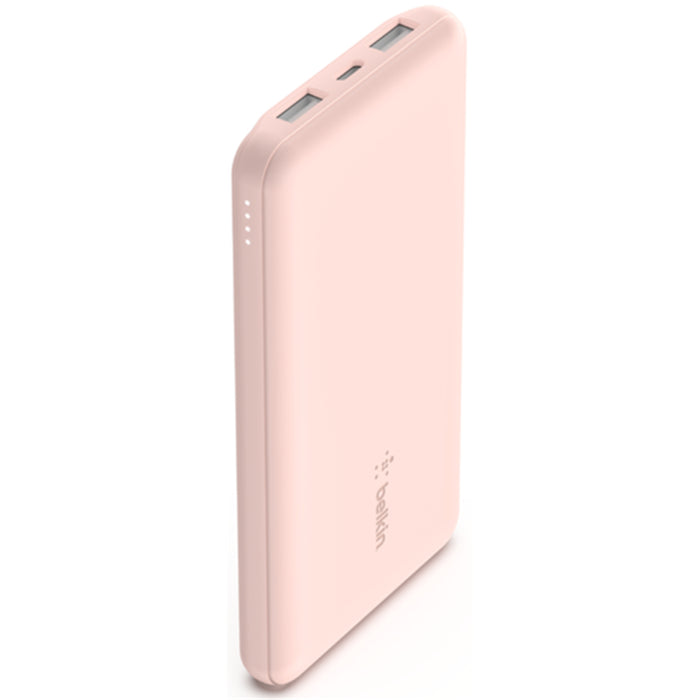 Belkin 10K Power Bank - Rose Gold 3 Port - USB-A to USB-C Cable