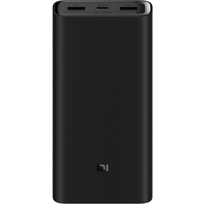 Xiaomi Mi 20000mAh 50W Fast Charging Power Bank - Black. Max 50W output Support Apple Samsung Xiaomi Smartphones' & Nintendo Switch Fast Charging Charge three devices simultaneously Support Laptop with USB-C Charging Port