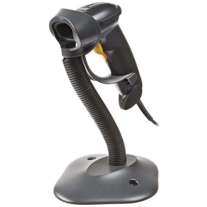 Zebra LI2208-SR7U2100SGW LI2208-SR 1D Barcode USB kit - Handheld General Purpose Corded Linear Imager - Standard Range - Black - Includes USB cable and stand