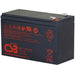 CSB BAT12V7A 12v 7.2Ah 25W General Purpose Security Battery for Alarm Systems Up to 5 years in Standby Service or more than 260 Cycles at 100% Discharge in Cycle Service F1 Terminal - Not Suitable for UPS