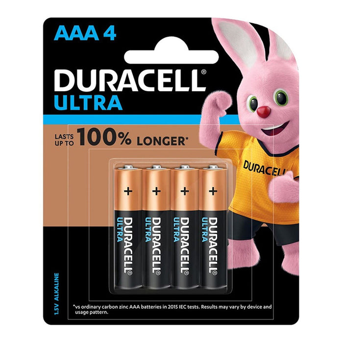 Duracell Ultra Alkaline AAA Battery Pack Battery Pack of 4