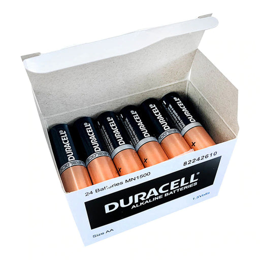 Duracell Coppertop Alkaline AA Battery Bulk Pack of 24 Double A Batteries with Power Boost Ingredients  with Long-lasting Power