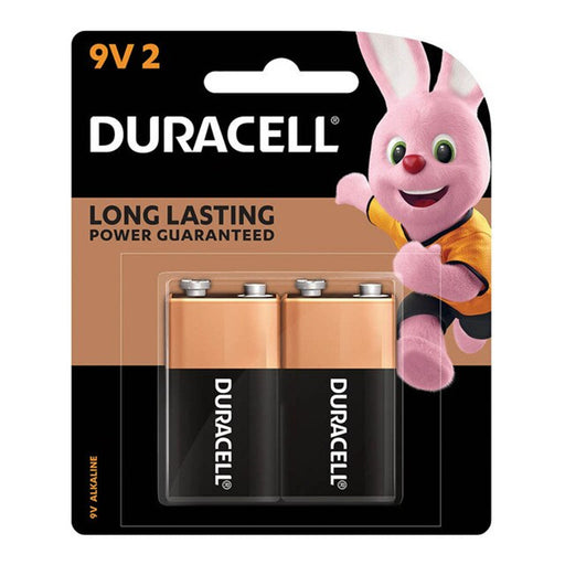 Duracell Coppertop Alkaline 9V Battery - Pack of 2