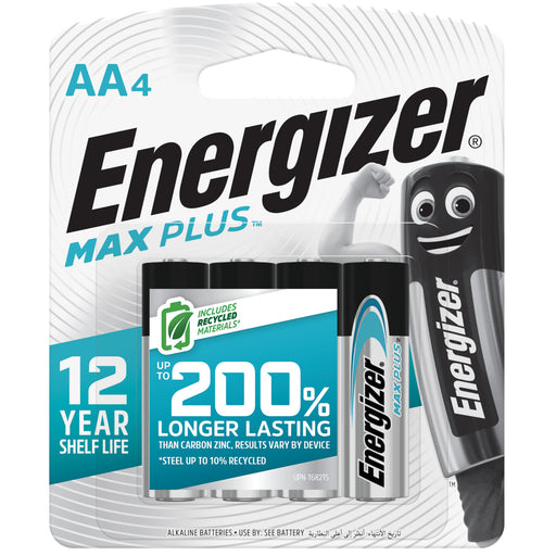 Energizer MAX PLUS AA Batteries - 4 Pack