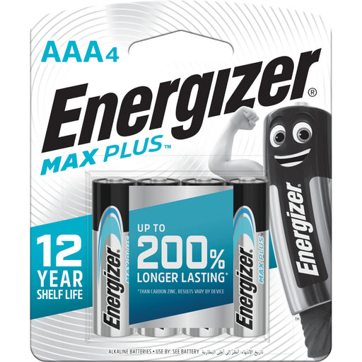 Energizer MAX PLUS AAA Batteries - 4 Pack