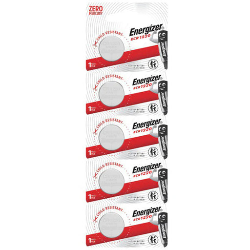 Energizer Specialty LITHIUM  CR1220  TEARSTRIP 5 cells per strip  Price for 5 batteries