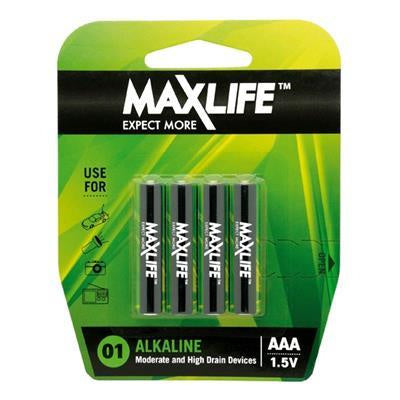 Maxlife AAA Alkaline 4 Pack