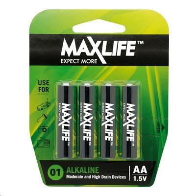 Maxlife AA Alkaline 4 Pack