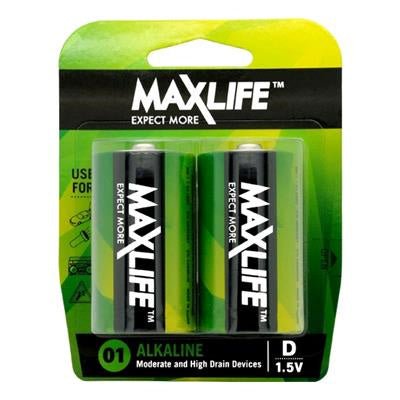 Maxlife D Alkaline 2 Pack