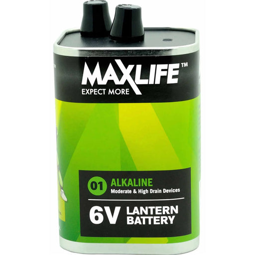 Maxlife BAT6V-A 6V Alkaline Super Heavy Duty Single Battery. Long Lasting Alkaline Formula. For Everyday & High Drain Devices. Long Shelf Life. No Mercury or Cadmium.