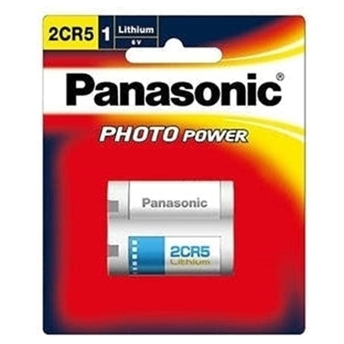 Panasonic 2CR-5W/1B Photo Lithium 6V Camera Battery 2CR5 1 Pack