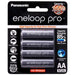 Panasonic BK-3HCCE BK-3HCCE/4BT Eneloop PRO AA 4PK Pack 2550mAh 1.2V designed for high drain devices - Rechargeable Batteries