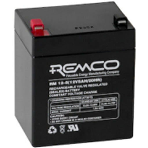 REMCO RM12-5 12 Volt battery Standby Stationary    5.4Ahr with T1 terminal type connector LxWxH90x70x100 cm