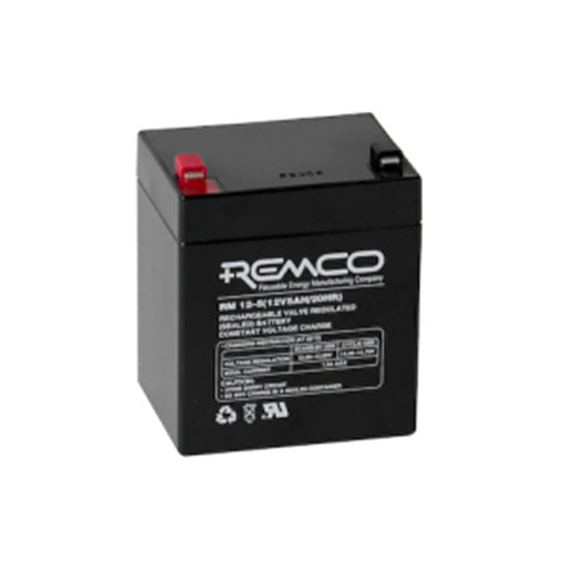 REMCO RM12-5W 12 Volt battery Standby Stationary 6Ahr with T2 terminal type connector LxWxH 90x70x100 cm