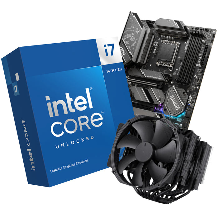 PB Intel i7 14700KF with MSI Z790 GAMING WIFI & Noctua D15 Chromax CPU Cooler Bundle