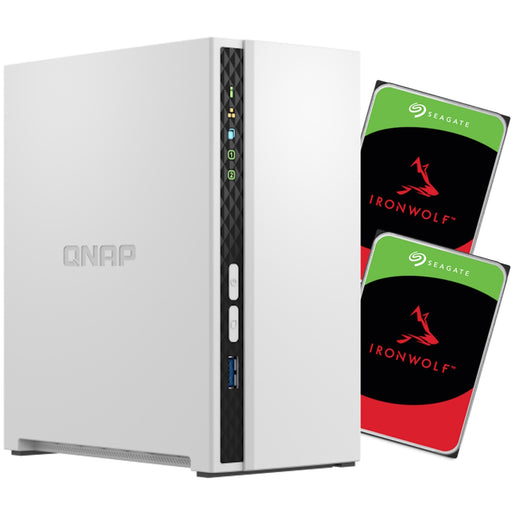 QNAP TS-233 2-Bay NAS with 2x 4TB NAS HDD Bundle