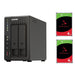 QNAP 253E 2-Bay 8GB NAS With 2X 4TB NAS HDD Bundle