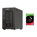 QNAP 253E 2-Bay 8GB NAS With 1X 8TB NAS HDD Bundle